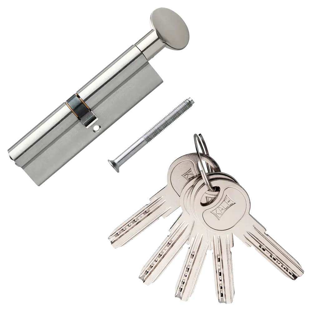 Цилиндр Kale 164SM-110-C-NI, 50х50 мм, ключ/вертушка, цвет никель 82394811 STLM-2064675  - Вид №1