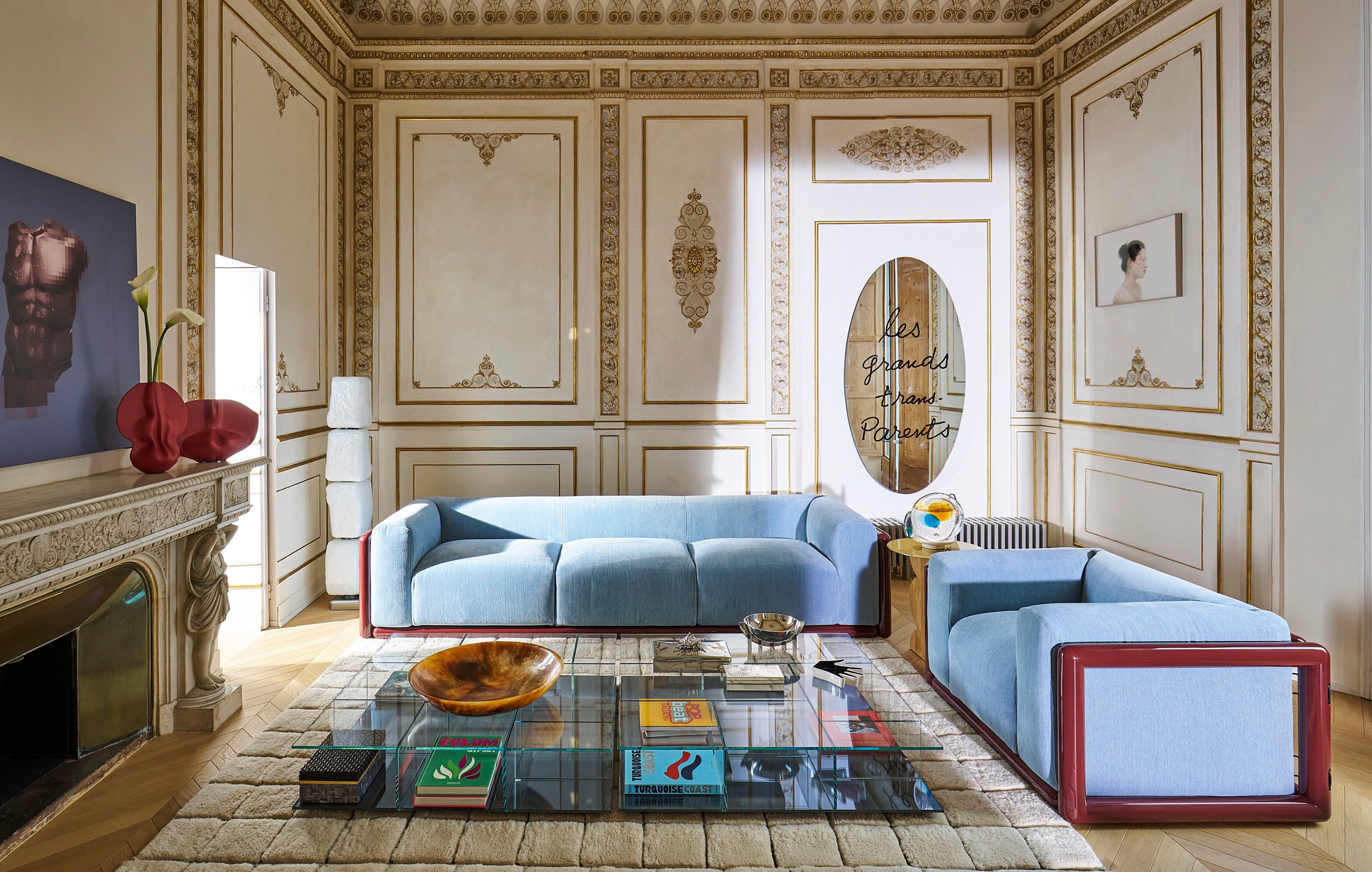 3-местный тканевый диван CASSINA Cornaro ARCH-00101267 - Вид №1