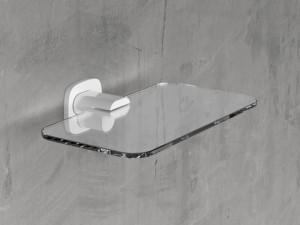 Стеклянная полка для ванной