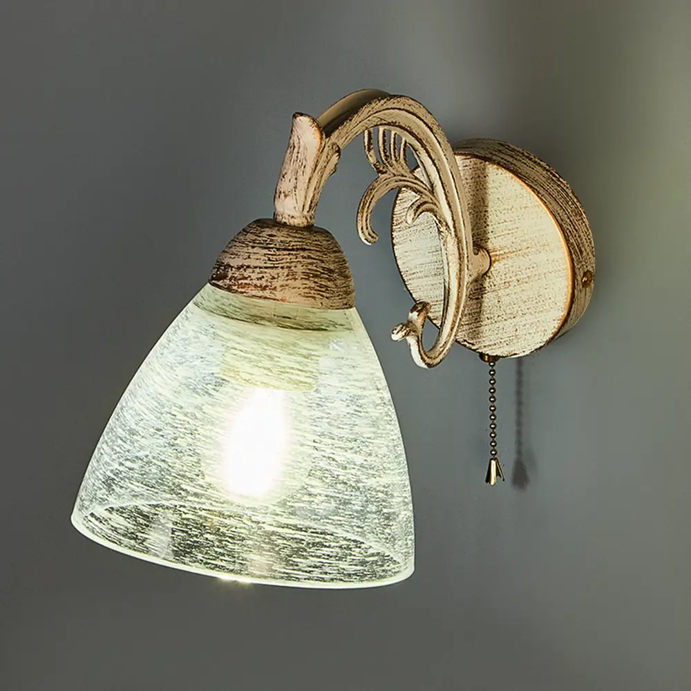 Настенный светильник De City Ариадна цвет белый/золото STLM-2169297 - Вид №1