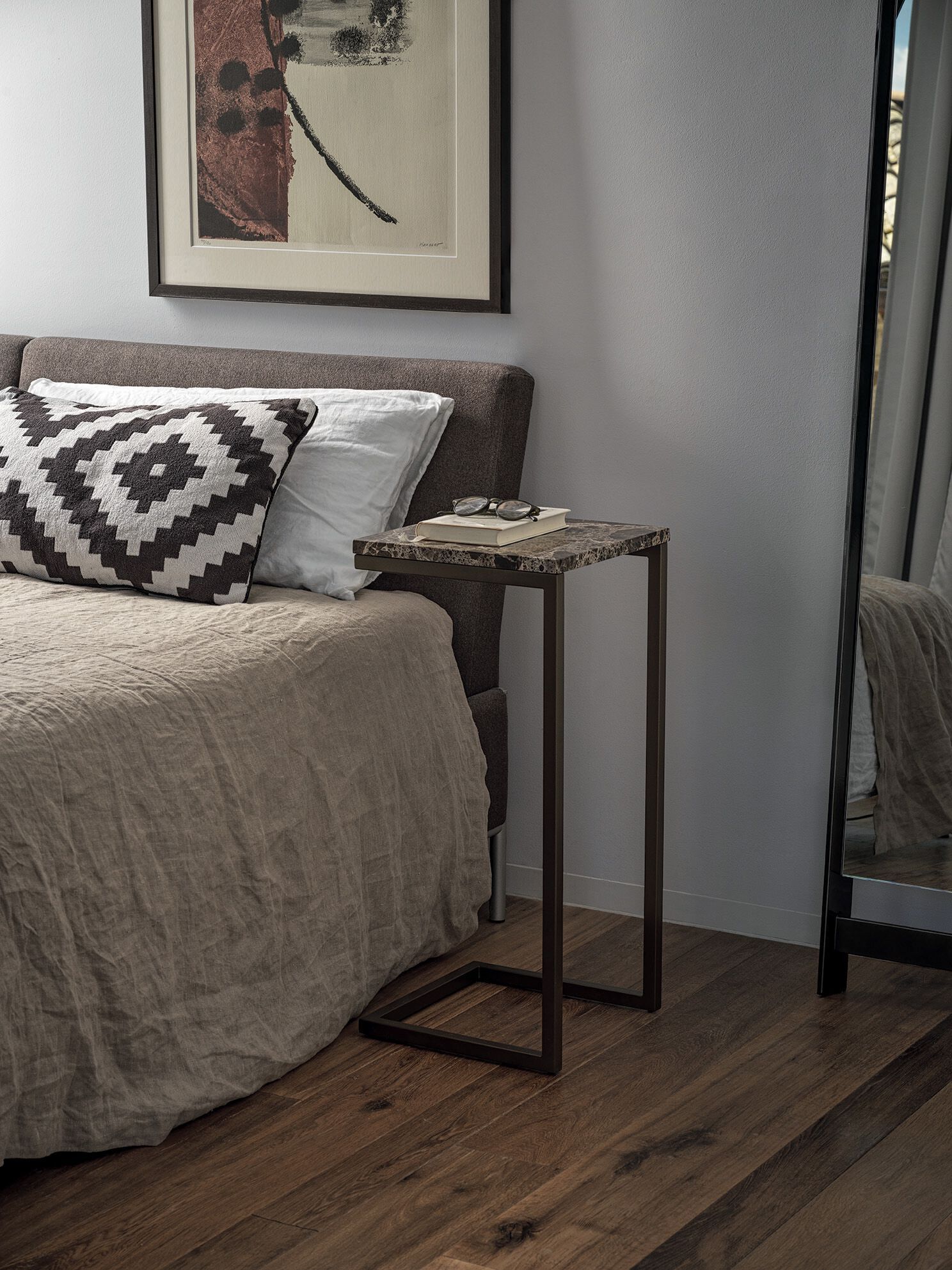 Стальной журнальный столик с столешницей SuperMarmo Bontempi Casa TOWER ARCH-00087179 - Вид №1