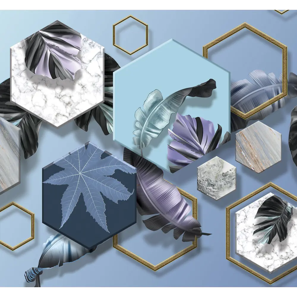 Фотообои Трёхмерная геометрия 3D флизелиновые 300x270 см L12-977 FBRUSH 3D FLIZART STLM-2156951