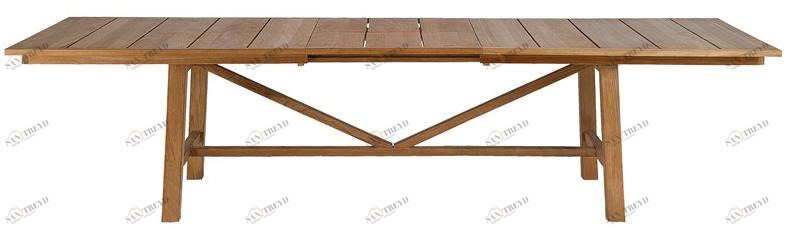 Unopiù Раздвижной прямоугольный стол из тика Synthesis Tatsy