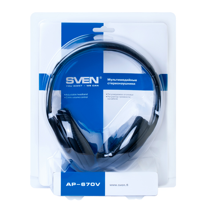SV-007850 Наушники ap-670v, черный Sven Santreyd  - Вид №4