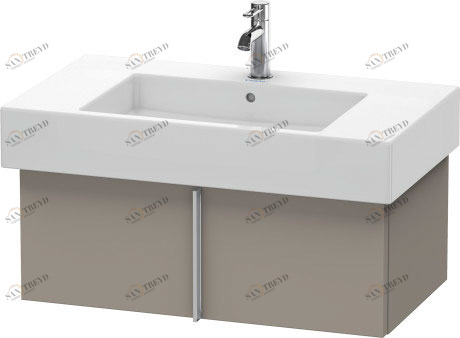 VE611304343 Тумбочка подвесная Vero #VE6113 800 x 446 мм Базальт матовый, декор Duravit