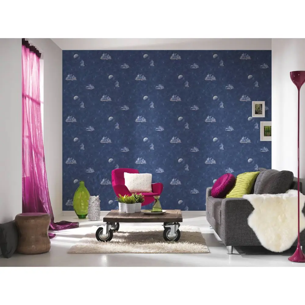 Обои бумажные A.S. Creation Boys & Girls 6 синие 0.53 м 304891 18676754 STLM-2057344  - Вид №3