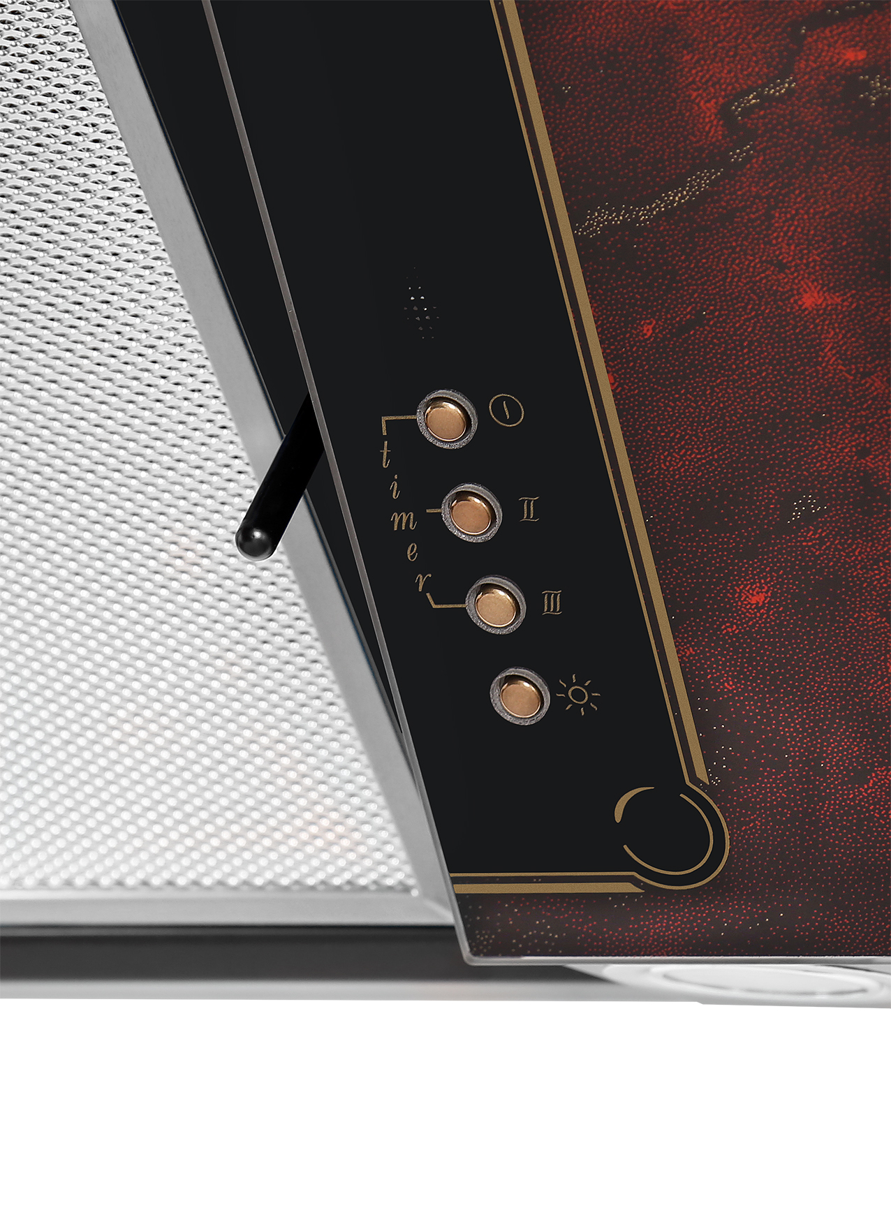 1349154 Вытяжка наклонная Gefest ВО 3603 К55 красный/черный STDN-0058118 - Вид №2