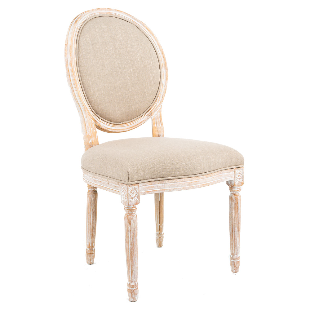 3112995 Стул «Луи / Крем-брюле» (лен, белый жемчуг) Object Desire  - Вид №1