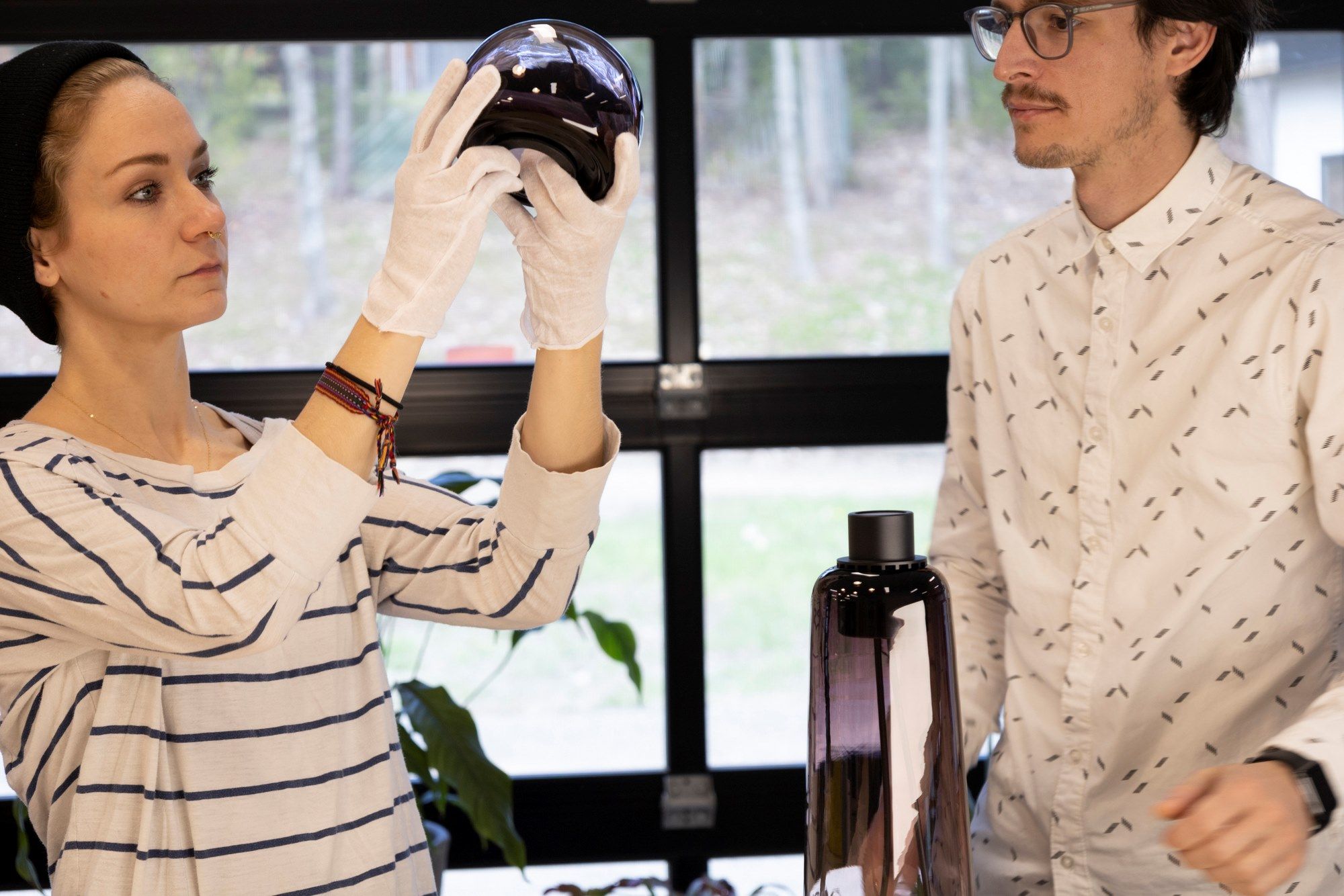 Настольная лампа из дутого стекла с диммером Darmes Gigi ARCH-00001619 - Вид №14