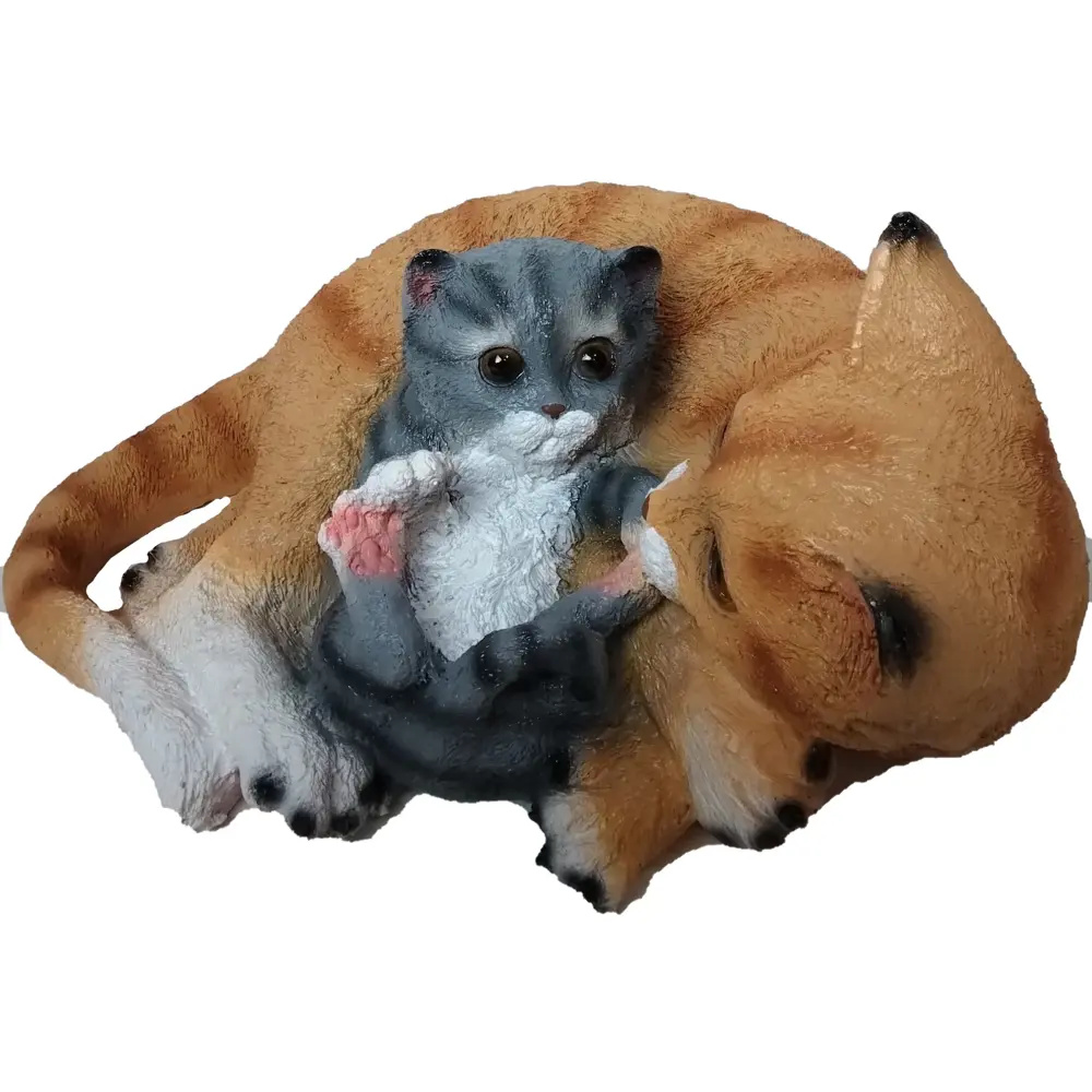 Садовая фигура Кошка с котенком 15x31x25 см 89419831 STLM-2051758 Santreyd 