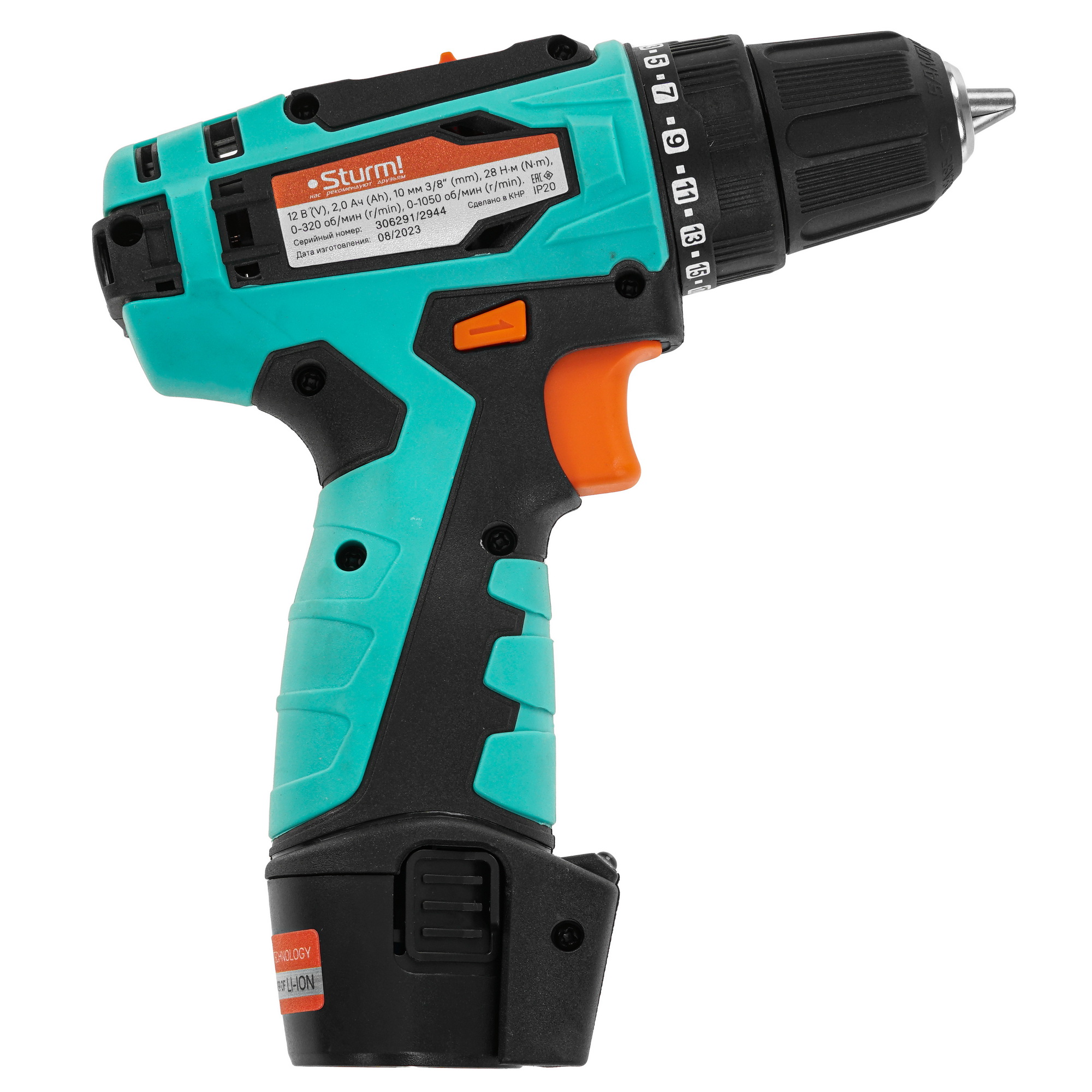 Дрель-шуруповерт Sturm! CD3512SC 9127184 STDN-0043755 - Вид №2