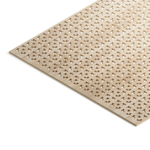 Панель декоративная перфорированная без рамки 1112х512 Дамаско Дуб Сонома STELLA (2шт)