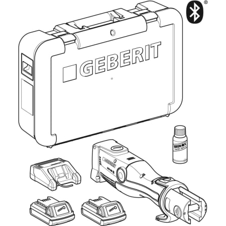 691.218.P1.2 Прессовый инструмент Geberit ACO 203plus [2], в футляре Geberit  - Вид №1