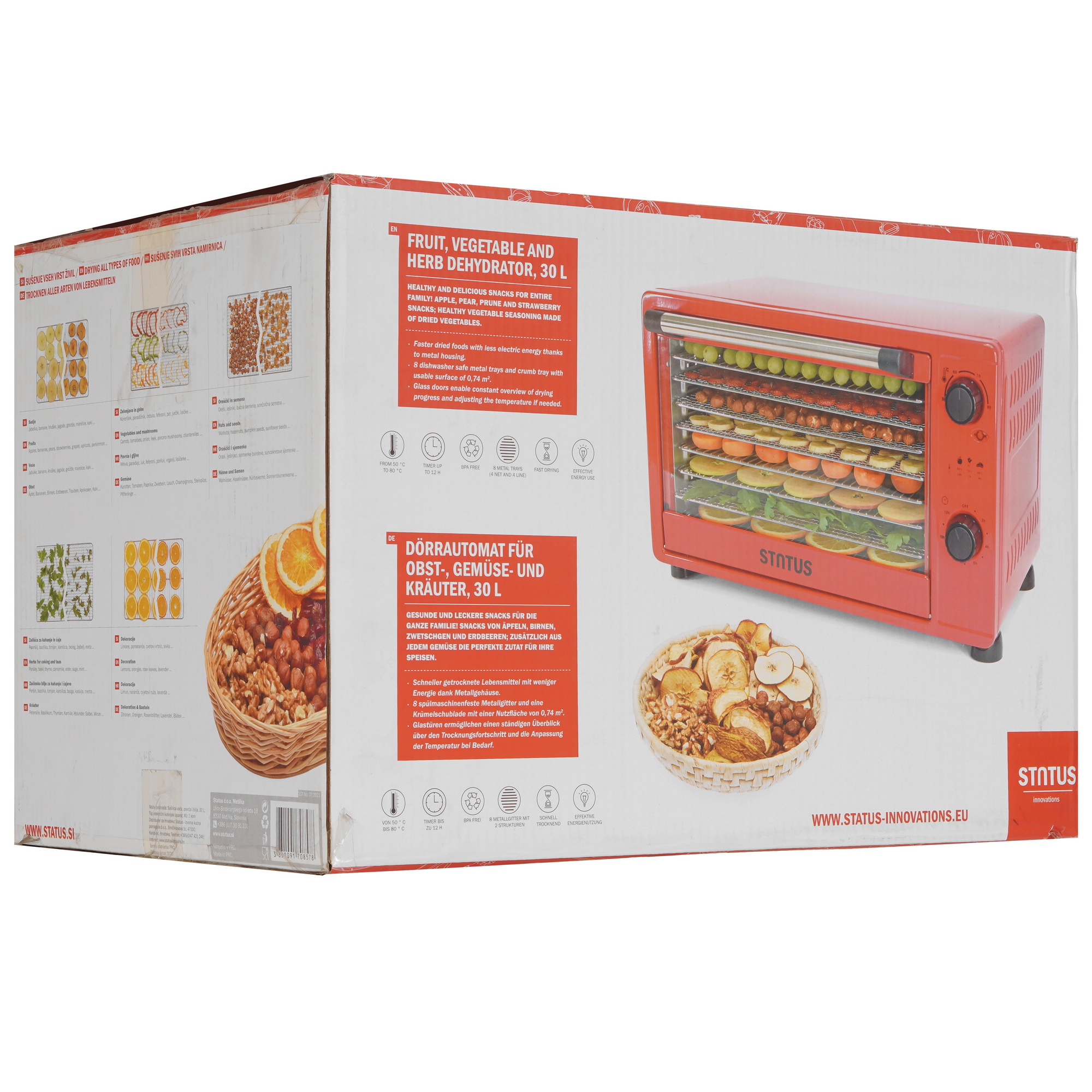 9908387 Сушилка для овощей и фруктов STATUS 6600152 красный STDN-0056756 - Вид №7