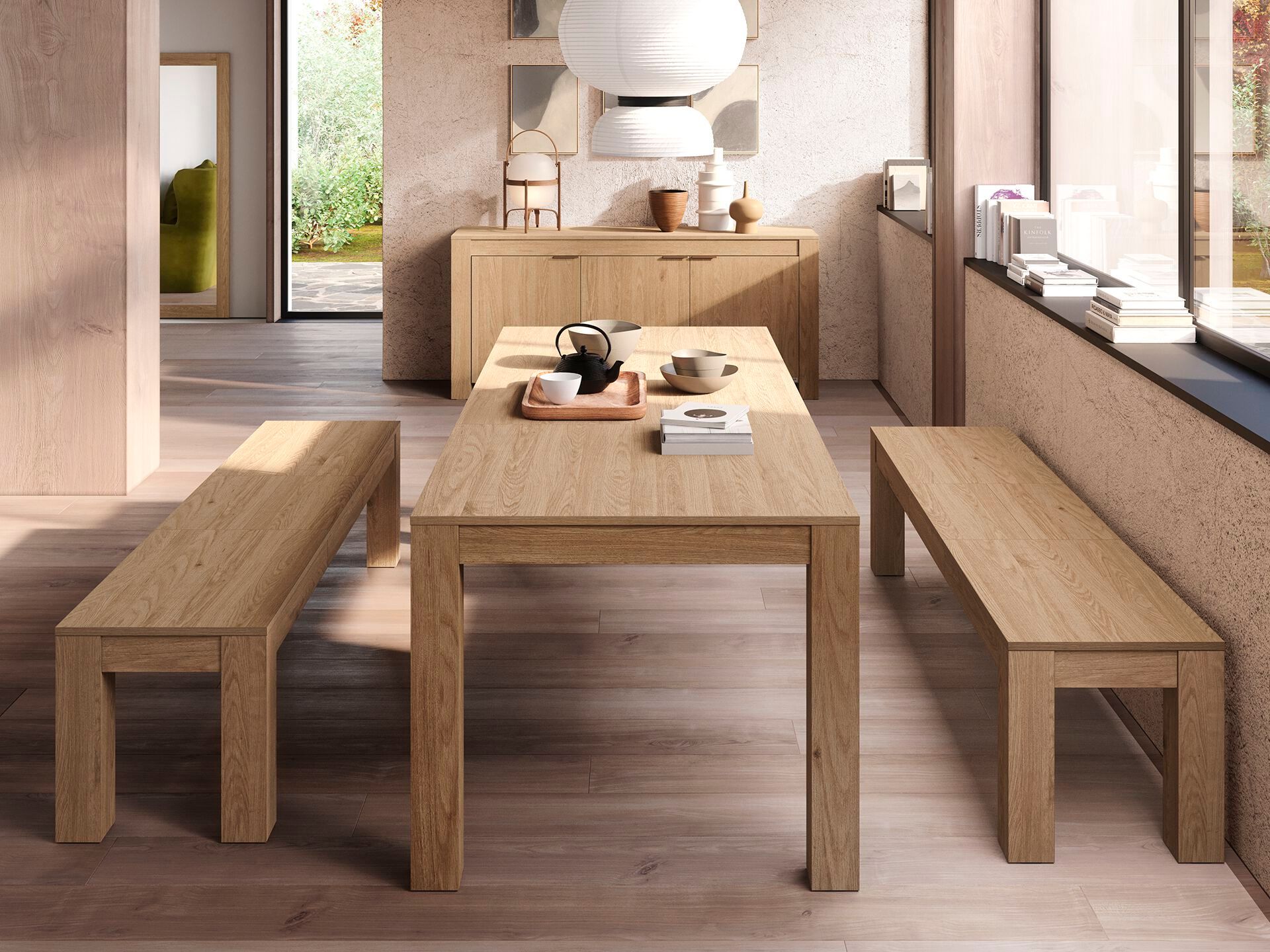 Выдвижная скамья из дуба Mobili Fiver Rachele ARCH-00033226 - Вид №4