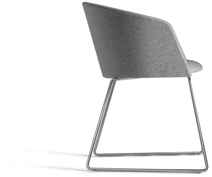 Capdell Санный стул с обивкой из ткани Moon light sun-id-1423705 - Вид №1