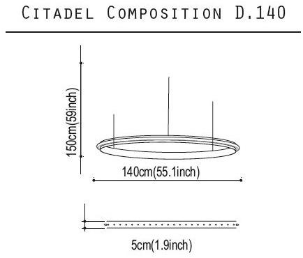 Quasar Металлический светодиодный подвесной светильник Citadel sun-id-1494930 - Вид №5