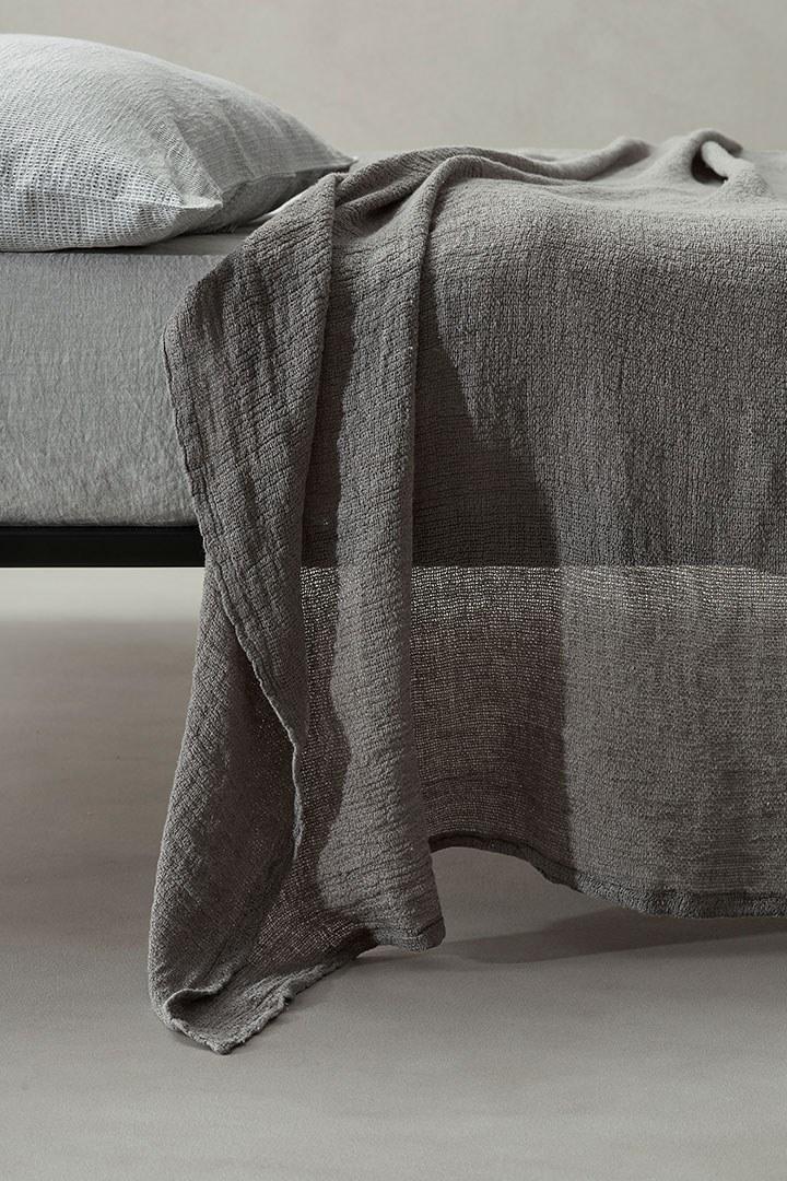 Society Limonta Однотонное покрывало из льна sun-id-1468464 - Вид №1