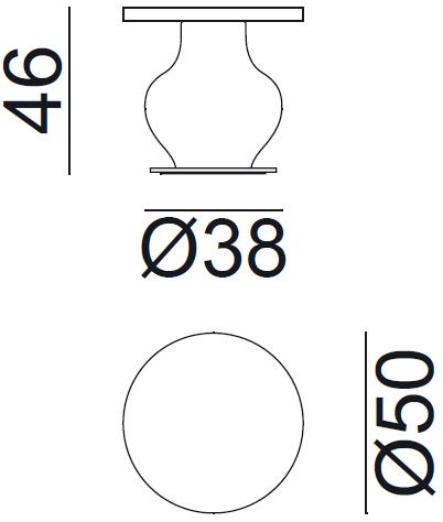 Gervasoni Круглый керамический журнальный столик Moon sun-id-1422658 - Вид №6