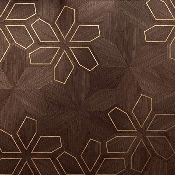 Геометрический пол из ореха или дуба FOGLIE D'ORO дизайн модулей ARCH-00053158 - Вид №7