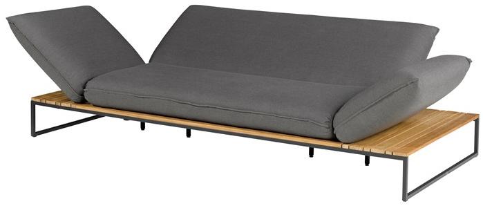 FISCHER MÖBEL 3-местный садовый диван с откидной спинкой из ткани Flora sun-id-1494537 - Вид №5