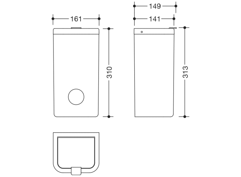 477.05.20598 гигиеническая комбинация HEWI Neuheiten SAN  - Вид №17