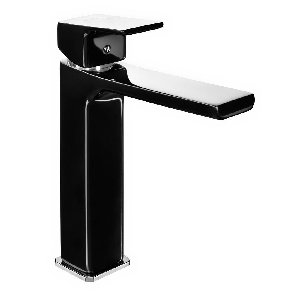 103588003  Смеситель для умывальника Tiera Medium - черный-хром Eca 