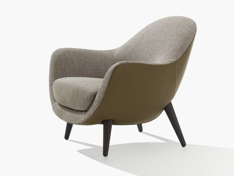 Тканевое кресло с подлокотниками Poliform Mad ARCH-00065129