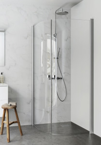 1450400 Душевой Уголок Igloo Pro Round 80X80 Hafa Прозрачный