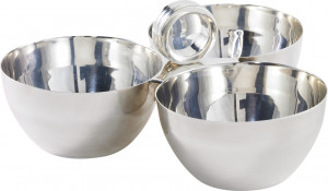 10652126 Ralph Lauren Home Менажница трехсекционная для орешков Ralph Lauren Home "Монтгомери" 10см Латунь