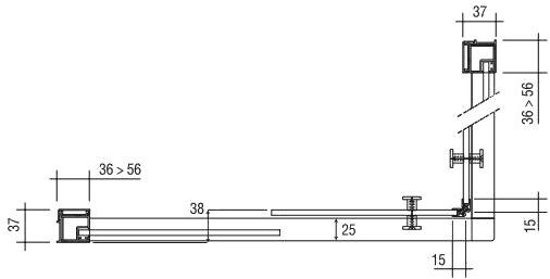 DISENIA Квадратная стеклянная душевая кабина с раздвижной дверью Space sun-id-1391520 - Вид №2