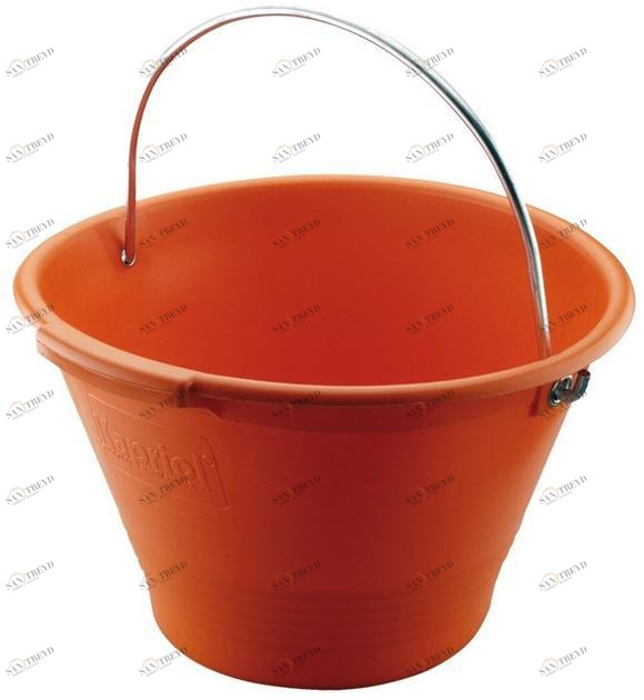 KAPRIOL Оранжевое пластиковое ведро Hand tools - secchi e casse in plastica sun-id-1352774
