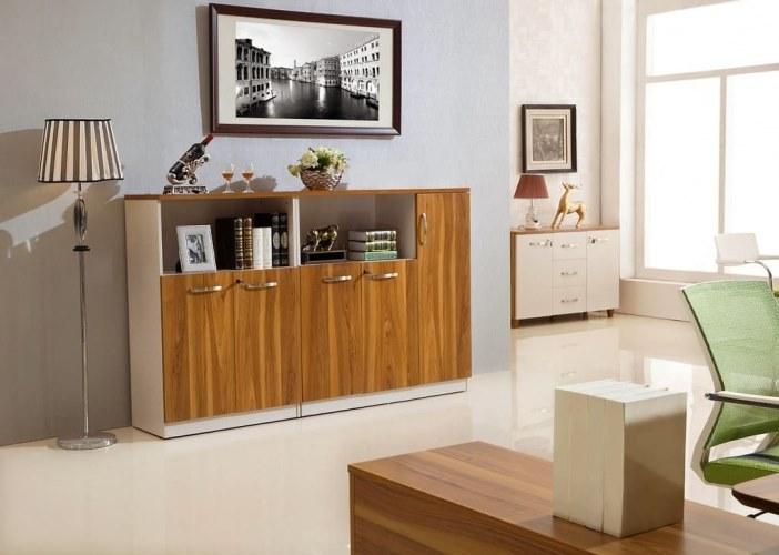 Arrediorg.it® Низкий офисный ящик для хранения из дерева с распашными дверцами Evolutio sun-id-1398987 - Вид №5