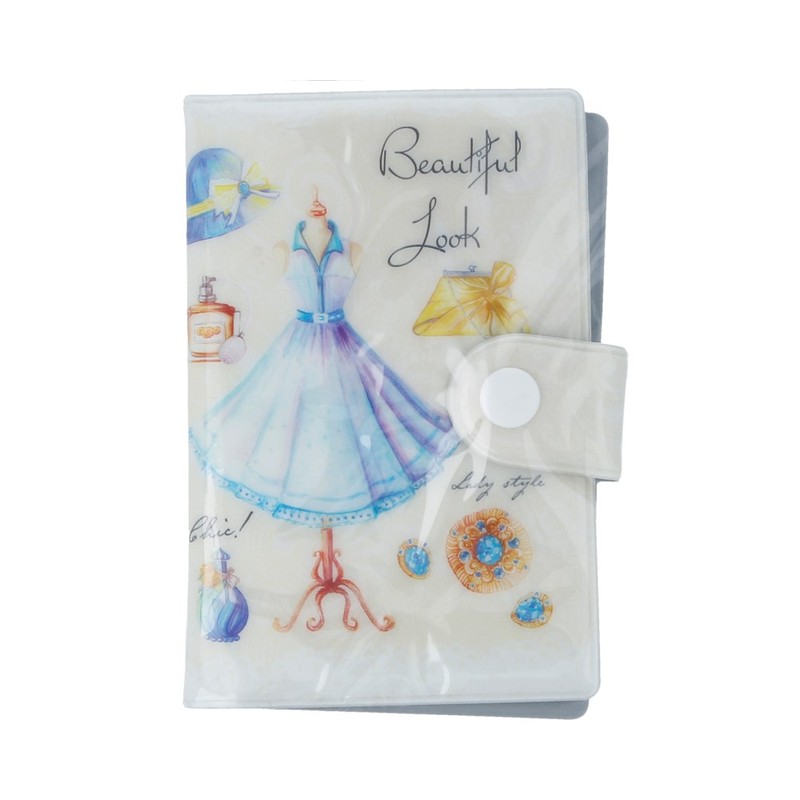 37744 Визитница из ПВХ "Маленькое голубое платье" Феникс-Презент 