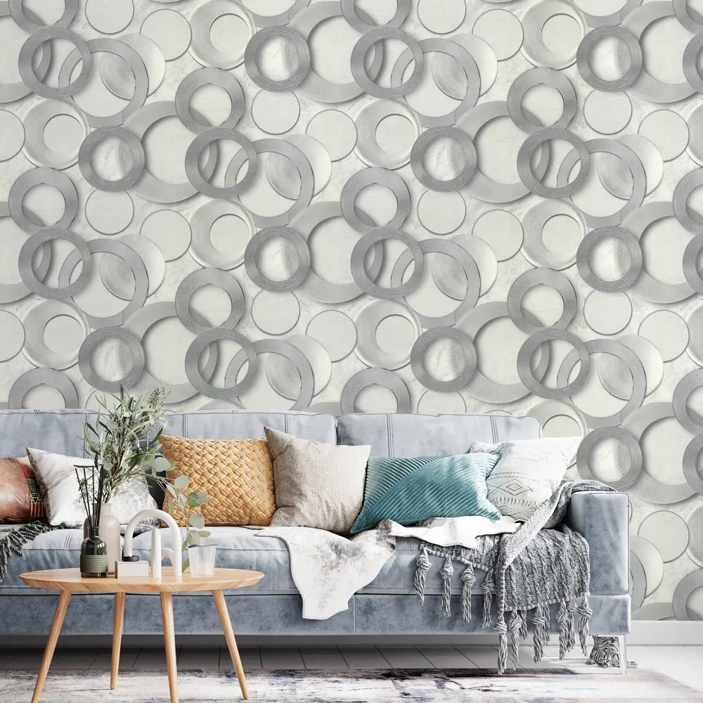 Обои флизелиновые Wall Decor Турин серые 1.06 м 75156-14 85310369 STLM-2086188 - Вид №2