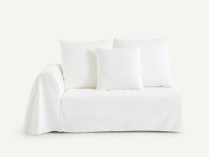 Модульный диван из хлопка и льна