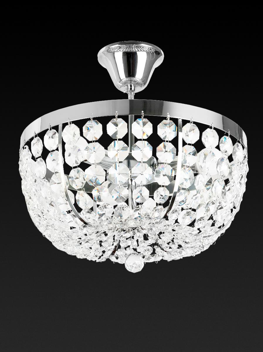 Потолочный светильник Toplight Mary TL1510X-03CH TOPLIGHT MARY CHROME 202103 Прозрачный;хром  - Вид №1