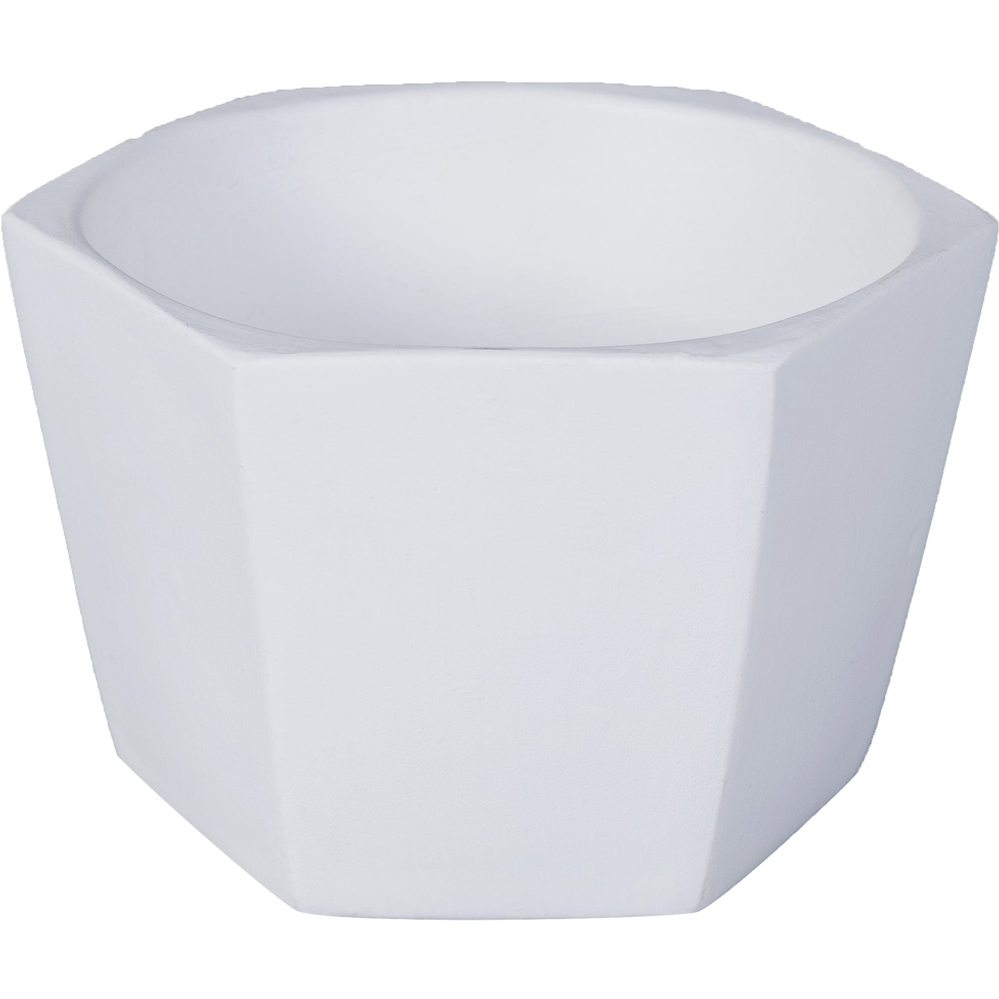 18876035 Кашпо ø14 h9 см v0.75 л керамика белый Эджес Santreyd 