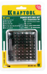 Набор бит KRAFTOOL 26140-H61 6615684