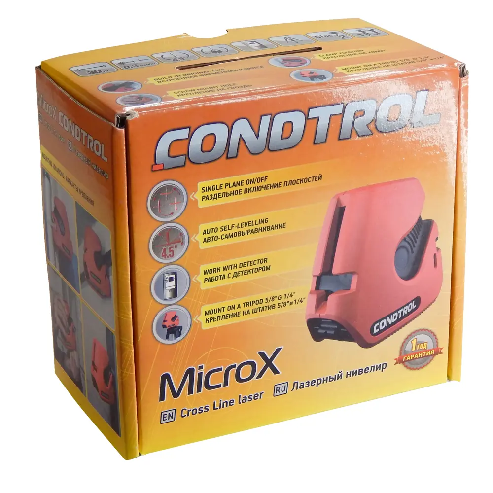Уровень лазерный Condtrol MicroX с дальностью до 20 м 15166311 STLM-2190145  - Вид №3