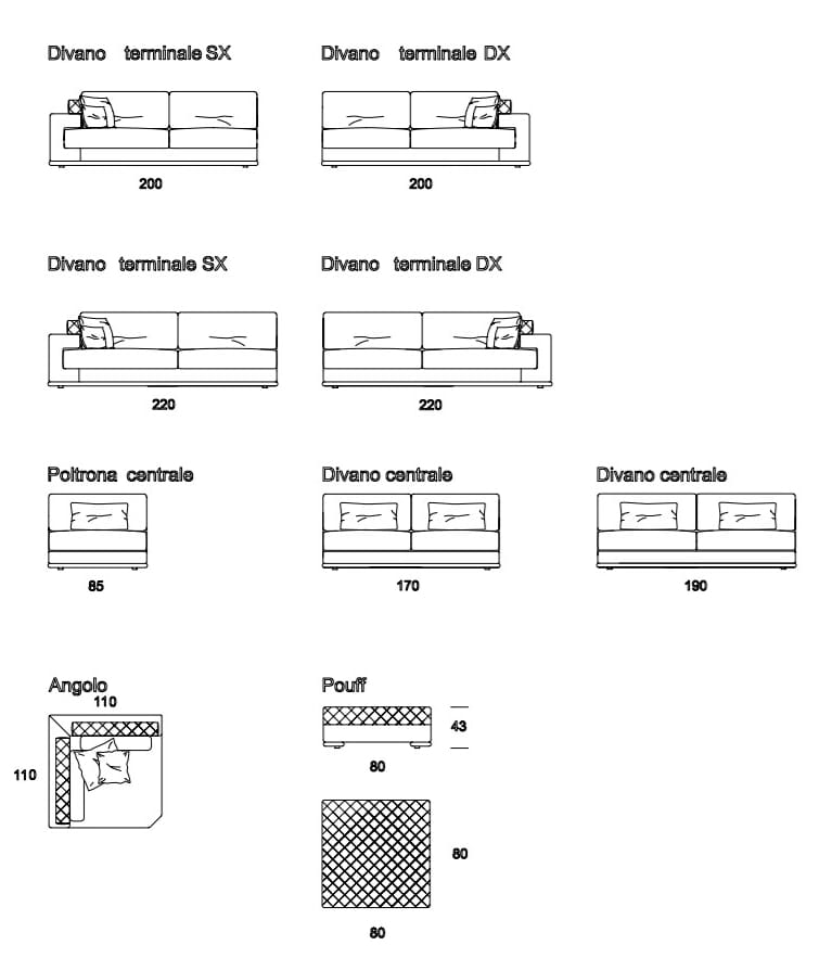 Бархатный угловой диван Former In Italia Visconti Plus ARCH-00138734 - Вид №4