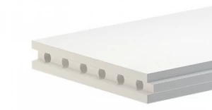 Пазогребневая плита Гипсополимер 667х500х80мм пустотелая обычная