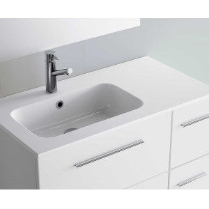 24336 SALGAR Раковина SOFIA 1405 тумба для хранения справа (мебель 600) MINERALMARMO 1405 x 15 x 460 мм