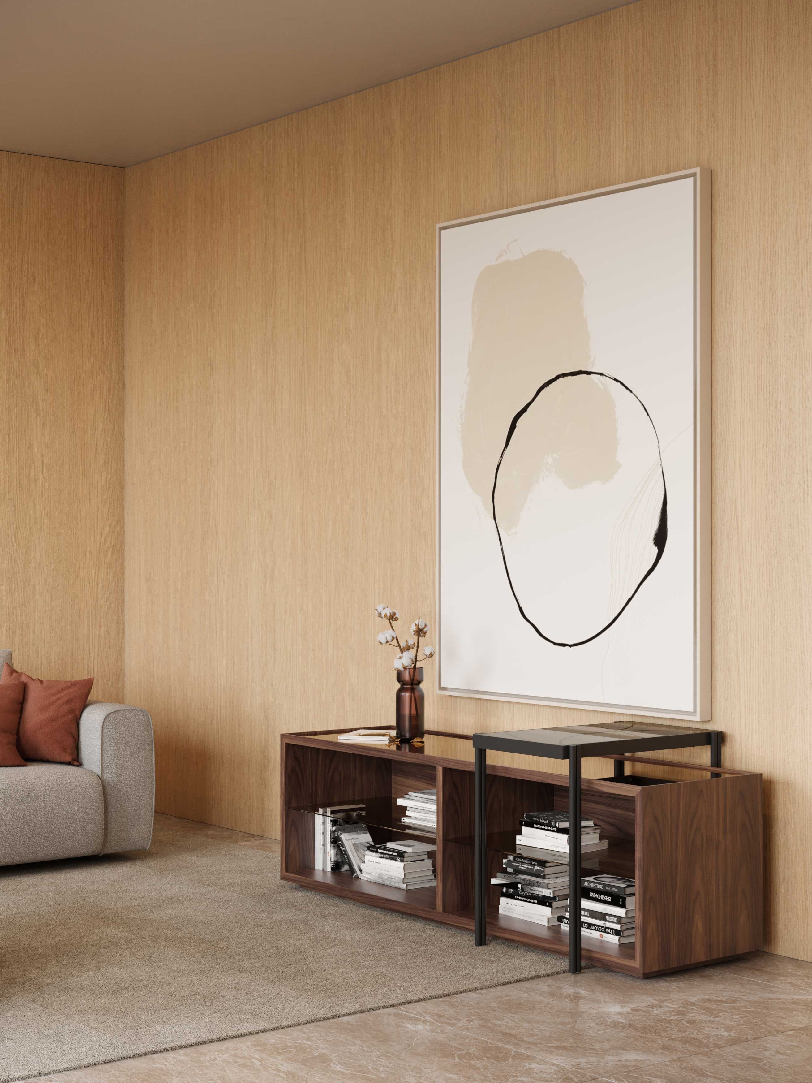 Прямоугольная консоль из шпона Stylish Club клуб ARCH-00133320 - Вид №5