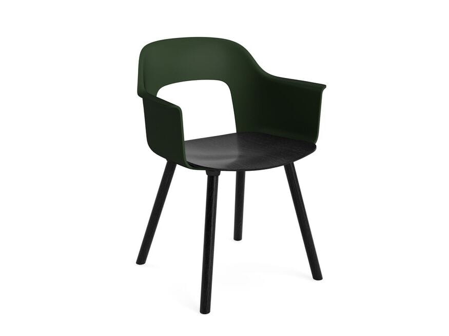 Подлокотник из полипропилена с деревянным сиденьем Hay макет ARCH-00040504 - Вид №23