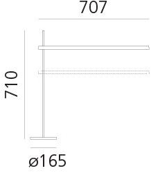 Artemide Настольная лампа с регулируемой высотой Talak sun-id-1493875 - Вид №3