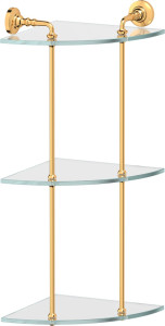 STI 219 Полка угловая 3-х ярусная 23 cm 3SC STILMAR GOLD