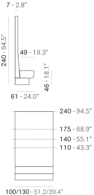 Pedrali Стеганый диван с высокой спинкой Modus 2.0 sun-id-1486077 - Вид №4