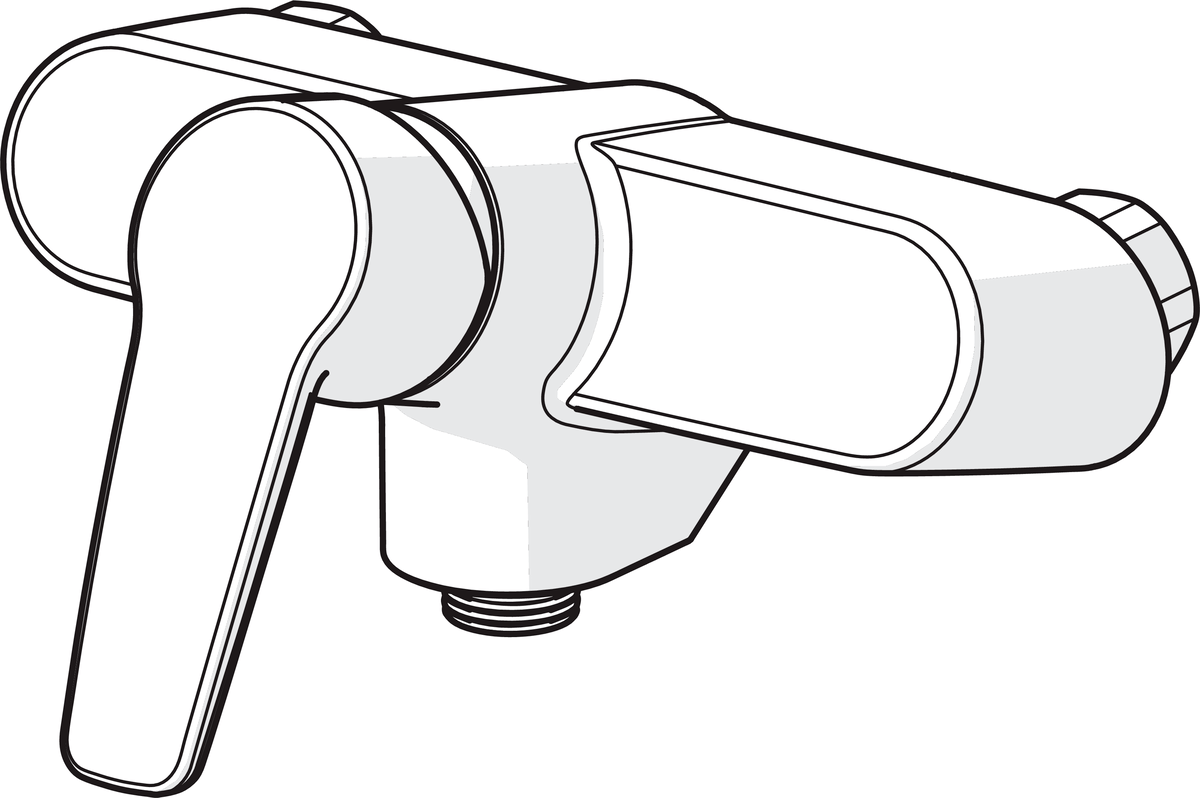 Oras 3960 Смеситель для душа 3960 Saga Хром  - Вид №2