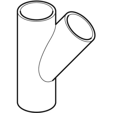 GEBERIT 364.120.16.1 Тройник Geberit PE 45°  - Вид №1